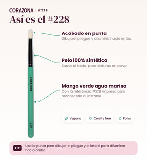 Precision Blending Brush #228 - CorazonaBeauty