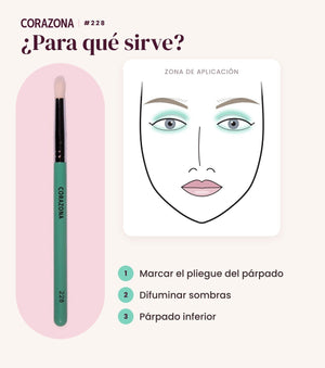 Precision Blending Brush #228 - CorazonaBeauty