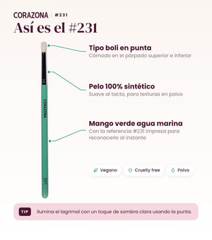 Precision Pencil Brush #231 - CorazonaBeauty