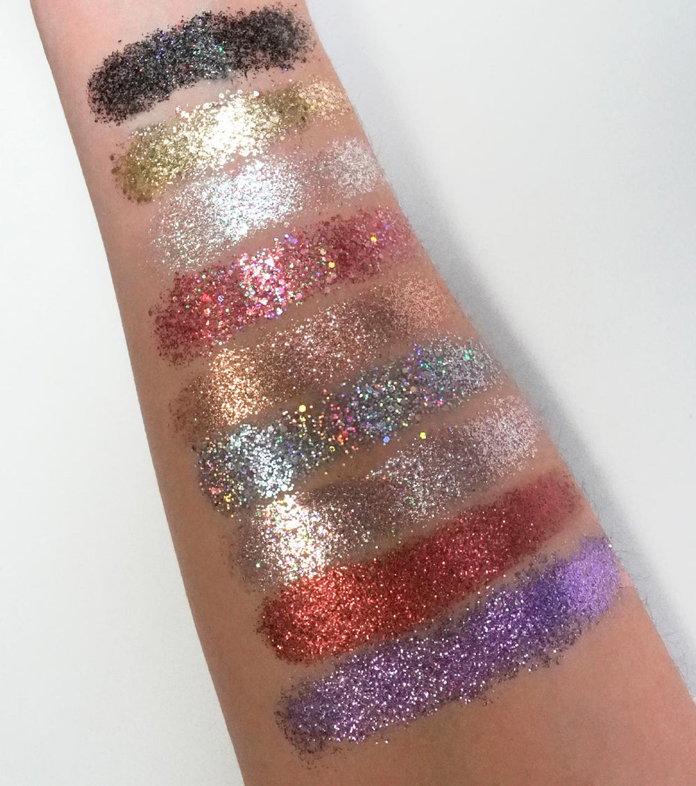 Pressed glitter palette Lovin' Christmas 2.0 - CorazonaBeauty