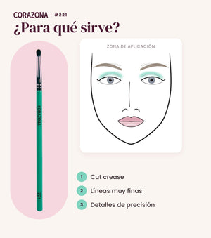 Small Detail Brush #221 - CorazonaBeauty