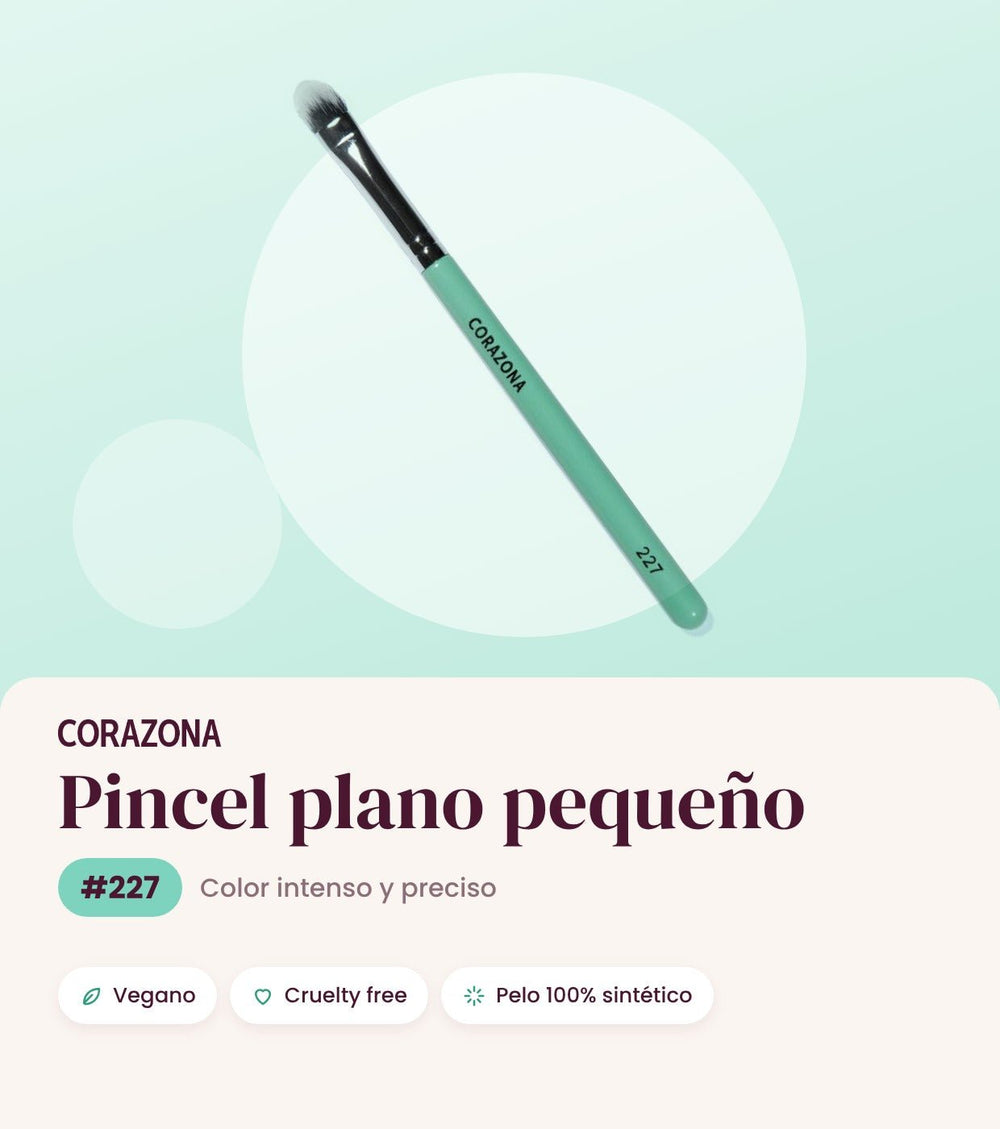 Small Flat Brush #227 - CorazonaBeauty