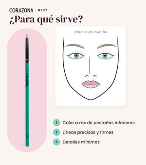 Small Pencil Brush #237 - CorazonaBeauty