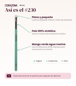 Small Precision Brush #230 - CorazonaBeauty