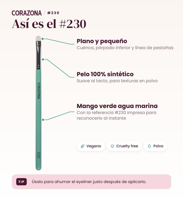 Small Precision Brush #230 - CorazonaBeauty